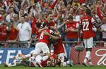forløsning. I en god og underholdende FA Cup-finale endte Arsenal med at kunne juble over en sen sejr. 