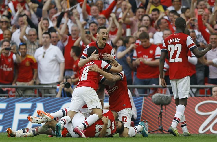 forløsning. I en god og underholdende FA Cup-finale endte Arsenal med at kunne juble over en sen sejr. 