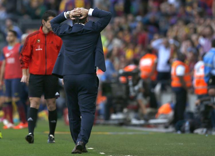 Ærgrelse. Gerardo Martino og Barcelona var tæt på mesterskabet, men lige ved og næsten er langtfra godt nok for storklubben. 