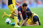 ændringer. Attletico sikrede sig mesterskabet med uafgjort mod Barcelona, hvor Lionel Messi (midt) leverede en pauver indsats. 