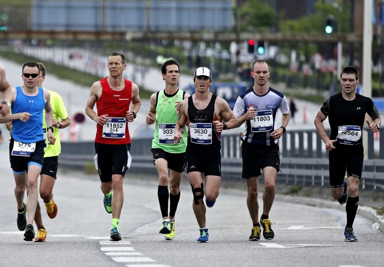Viljastyrke. Trætheden og ømheden kan være enorm efter 42 kilometer i løb. 