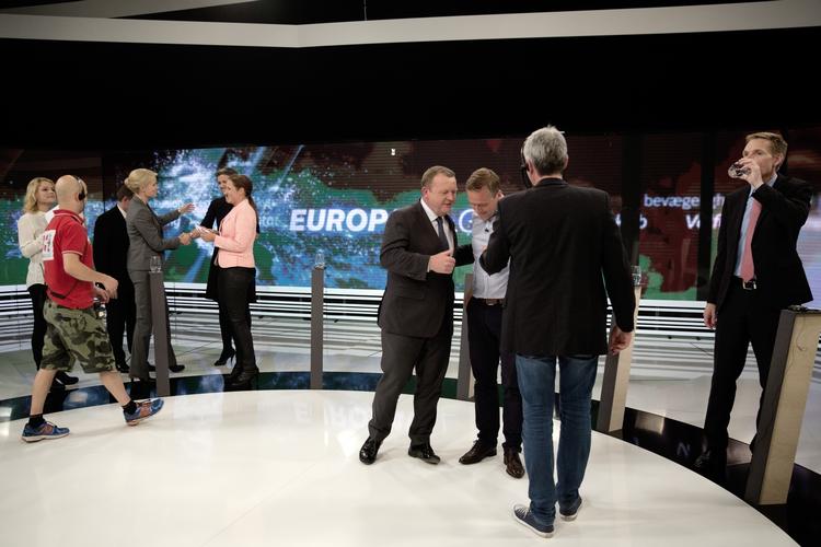 Europa. Partilederne i Folketinget diskuterede her til aften EU hos TV 2 i Odense. 