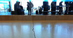 Kløft. Denne sprække skæmmer gulvet i Go-afdelingen i Københavns Lufthavn. 