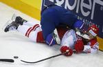 Mast. Jannik Hansen og Danmarks drøm om en plads i VM-kvartfinalerne blev knust i 3. periode af mandagens kamp mod Frankrig, der vandt 6-2. 