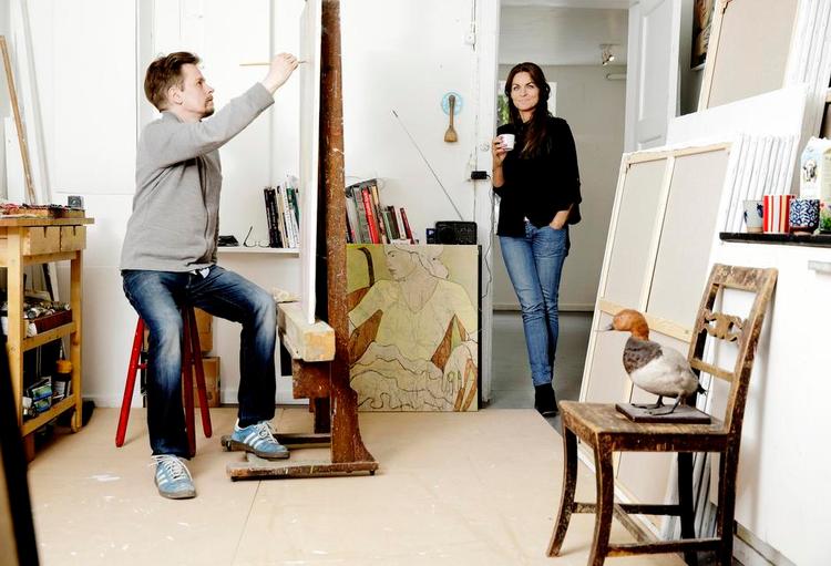 Returret. På Rikke Sengelsøs digitale galleri kan man klikke sig ind i den prisgruppe, der passer til ens formåen, og finder man et billede, man kan lide, klikker man det direkte ned i indkøbskurven, og nogle dage senere bliver det bragt lige til døren. 