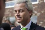 Spidskandidat. Den hollandske højrepolitiker stemte i dag på en skole i Haag. Ifølge prognoser får han et skuffende valg. 