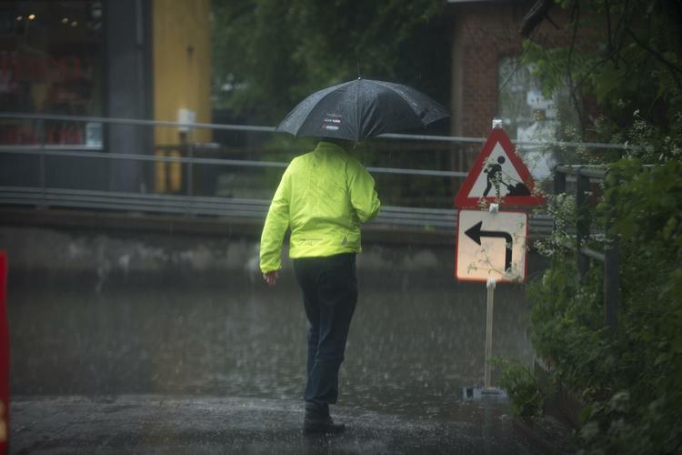 Afblæst. Hverken jyder, fynboere eller sjællændere skal forvente et skybrud som i går. 