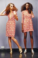 Læbetryk. Diana Ross læber - lånt fra coveret på hendes album 'Silk Electric' - pryder Peter Jensens aktuelle kollektion. 