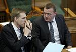 FREMTID. Dansk Folekpartis Kristian Thulesen Dahl (th) tør ikke sige, om Lars Løkke Rasmussen (V) også fra næste uge er den mand, han skal samarbejde tæt sammen med frem mod et valg. 