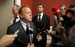 Formand. Lars Løkke Rasmussen mødtes i dag med sin folketingsgruppe for at diskutere det dårlige EP-valg og krisen i partiet. 