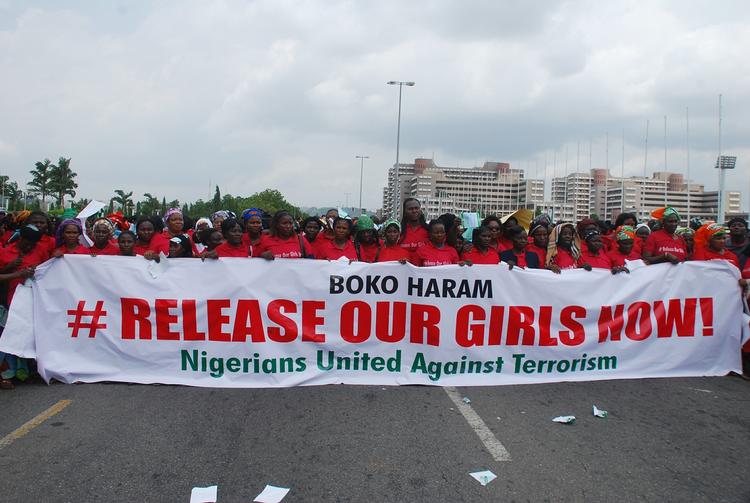 Terror. Demonstration i den nigerianske hovedstad mod den voldelige sekt Boko Haram, der spreder død og vold i landet. 