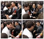 Hollywood. Ved en premiere på 'Men in Black III' forsøgte Vitalii Sediuk at kysse Will Smith, der reagerede ved at stikke ukraineren en lussing. 