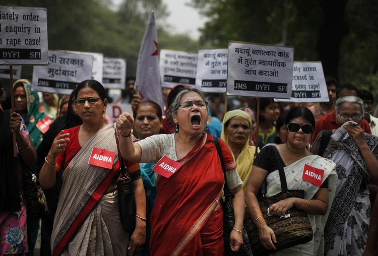 Vrede. Sagen om den dobbelte voldtægt har udløst nye store protester i Indien. 