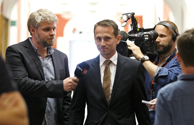 KRONPRINS. Kristian Jensen var en af de få Venstremedlemmer, der mødte op til dagens gruppemøde på Christiansborg. 