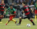 Rutine. Det fjerde gang efter 1998, 2002 og 2010 at Samuel Eto’o (tv) skal til VM. Han har kun vundet en kamp: Mod Saudi-Arabien i 2002. 