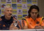 Farvel. Colombias landstræner, Jose Pekerman, har valgt at se bort fra Radamel Falcao til VM på grund af hans lange skadesforløb. 