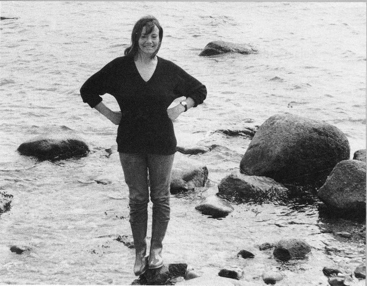 naturlig. Bente Hansen på Glænø i begyndelsen af 1970'erne. 