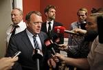 Formanden. Lars Løkke Rasmussen siger, at han ikke vil stå i vejen for Venstres succes på dagen, der kan ende med at blive hans sidste som formand for Venstre. 