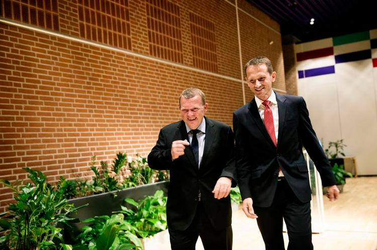 Formandskab. Kristian Jensen (til højre) får mere at skulle have sagt i Venstre, men formanden hedder stadig Lars Løkke Rasmussen. 