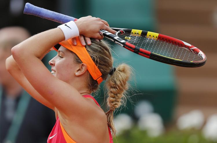 VILJESTYRKE. En enorm gejst har hjulpet Eugenie Bouchard helt frem blandt de sidste fire i French Open. 