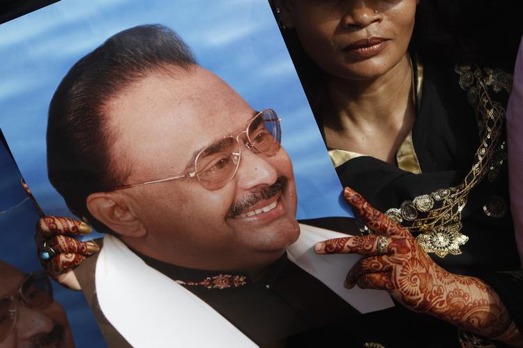 Vrede. Protester brød ud i Karachi, da Altaf Hussain blev anholdt. 