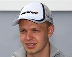 træning. Kevin Magnussen fik ottendebedste tid under træningen i Montreal, men også en tur i græsset. 