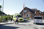 Drab. Stort politiopbud ved Homarksvej i Hobro efter skudepisode, der har kostet en person - angiveligt en HA-rocker - livet. 
