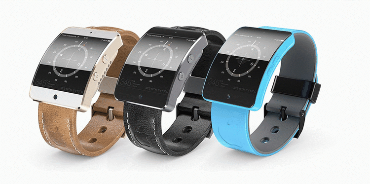 SMARTUR. Alt tyder på, at Apples iWatch-ur bliver lanceret til oktober. Ovenstående billede viser, hvordan designeren Martin Hajek forestiller sig, at uret kommer til at se ud. (Mock-up: Martin Hajek) 