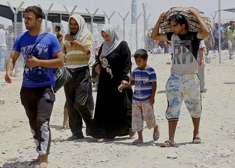 Flygtninge. Tusindvis af civile er blevet fordrevet fra Mosul. 