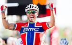 Klasserytter. 36-årige Thor Hushovd har et have af streo sejre å sit cv. Herunder 10 etaper i Tour de France og en VM-titel. 
