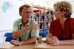 Åstedet. Bondo og Antorini på skolebænken med Politiken som lærer. Det lykkedes ikke at forene parterne på skolen, hvor politikerne for et pr siden trykkede hånd på skolereformen. 