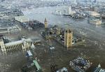Dækket. London står under vand - heldigvis dog kun som et digitalt snydefoto fra ITV's tv-serie 'Flood' fra 2007. Oversvømmelser har dog tidligere ramt mange byer, og forskere skal på Esof-konferencen diskutere, hvad vi kan lære af fortiden, når det gælder om at være klar til fremtidige naturkatastrofer. 
