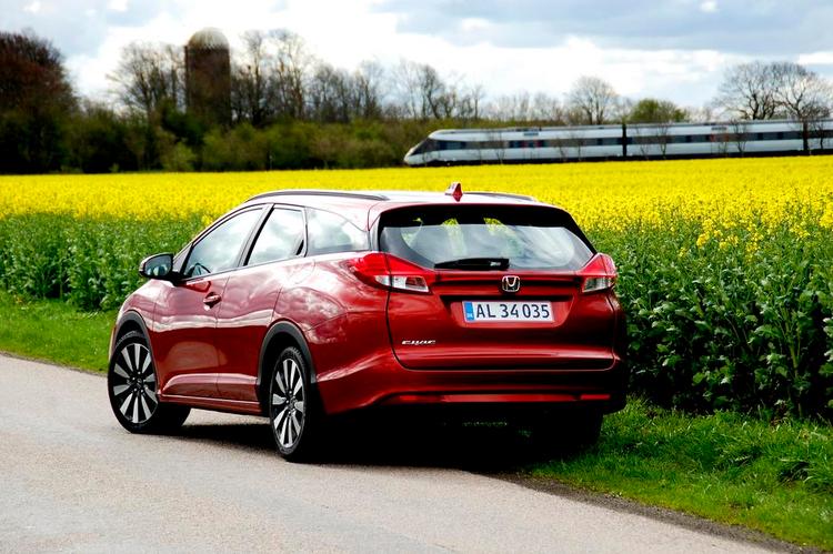udvidelse. Honda Civic Tourer nyder godt af et kæmpestort bagagerum. 