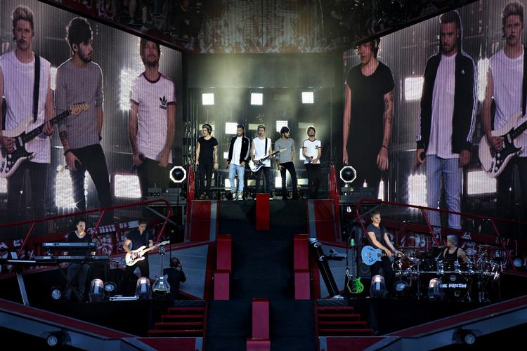 Koncert. Boybandet One Direction giver to koncerter i træk i Parken. 