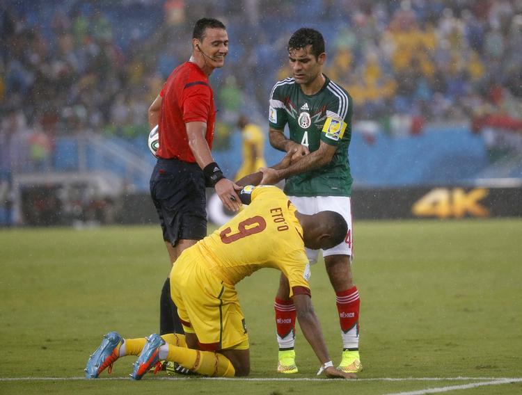 VIGTIG. Samuel Eto’o har været involveret i Camerouns seneste fire VM-mål (tre mål og en assist). Nu er han sandsynligvis færdig ved slutrunden i Brasilien. 