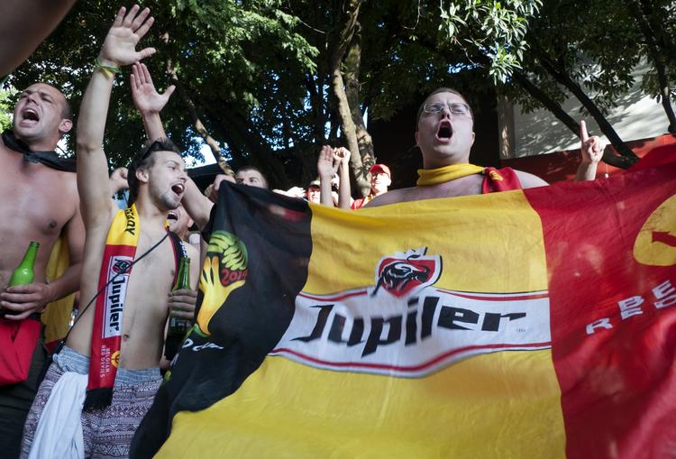 SUCCES. Det belgiske landsholds succes for nationalfølelsen op i et land, hvor flertallet ellers hælder til en opdeling. 