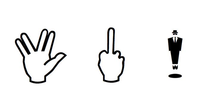 Emotionelt. En skråt-op-finger, Vulcan-hilsenen fra Star Trek og en svævende mand i jakkesæt. Det er blot nogle af de 250 nye emoji'er, der lander på vores smartphones i de kommende måneder (Foto: Unicode Consortium) 