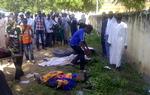 Internationalt. Flere gange tidligere har der været bombeangreb i Yobe-regionen i Nigeria. Dette billede er fra sidste år, hvor bevæbnede mænd dræbte flere på et universitet. 