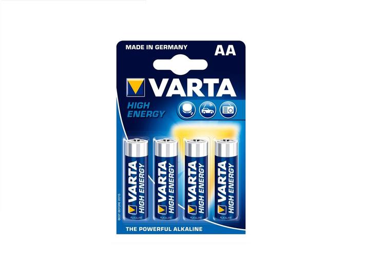 Kraftfulde. Varta High Energy AA-batterierne er aldeles velegnede til radioer og kameraer. 