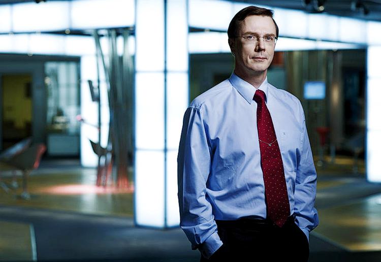 Mådehold. Danskerne er nødt til også at fokusere på at holde omkost- ningerne nede, når det går godt, og ikke kun når det går skidt. Siemens Danmarks øverste chef, Jukka Pertola. Foto: PR 