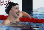 SUVERÆN. Med sejren i 400 meter fri har Katie Ledecky dækket op til en glubende VM-appetit. 