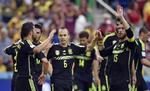 Sejr. De ellers sejrsvante spaniere kunne endelig juble - omend lidt afdæmpet - til VM i Brasilien. 