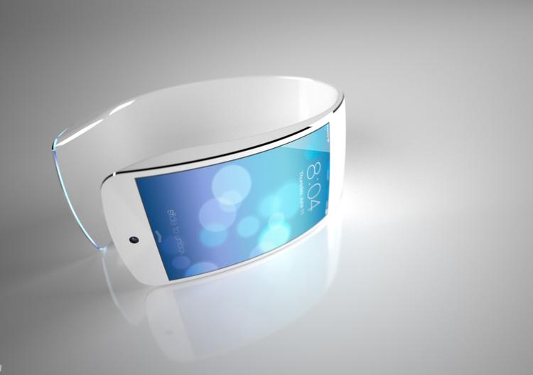 SMARTUR. Hvis iWatch virkelig får så stor en skærm, som visse kilder gætter på, kan dette bud fra det italienske designfirma Ciccarese Design sagtens gå hen og komme tæt på virkeligheden (Foto/Mock-up: Ciccarese Design) 