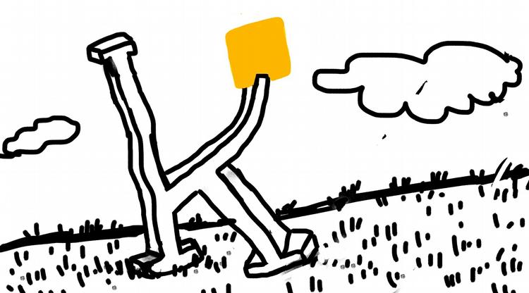 Kortspil. Tegning: Philip Ytournel 