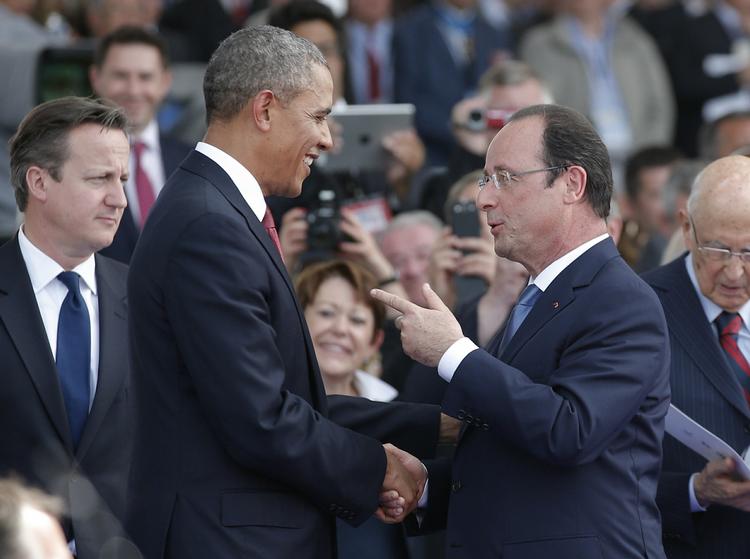 intervention. François Hollande mødte Barack Obama under højtidelighederne i forbindelse med 70 året for D-dagen 6. juni, og prøvede uden held at få Obama til at opbløde straffen mod BNP Paribas. 