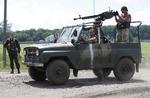 Uro. Ukrainske soldater ses i den uroprægede Donetsk-region. 