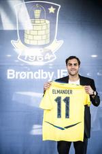 Comeback. Elmander scorede i perioden 2004-2006 22 gange i 58 kampe for Brøndby. 