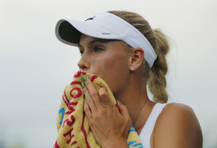 succes. I 1/8-finalen på mandag møder Caroline Wozniacki Barbora Zahlavova Strycova. 