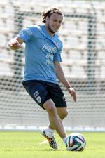 tilbage. Diego Forlán kan få en uventet hovedrolle. Foto: Bruno Magalhaes/AP 