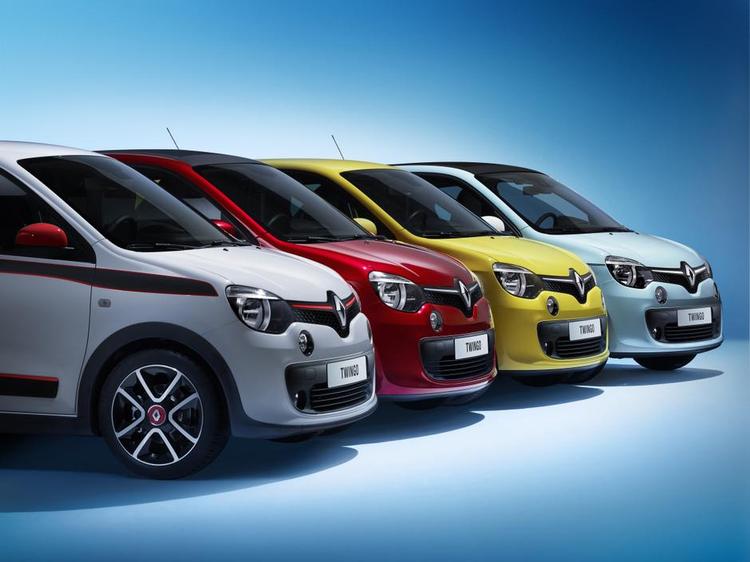 kulørt. Friske farver kendetegner den nye Renault Twingo. Den trumfer også med et avanceret lydanlæg. 